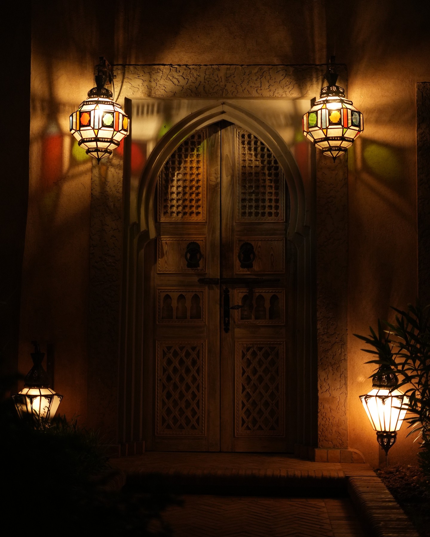 Villa des Orangers outdoor dining, Morocco